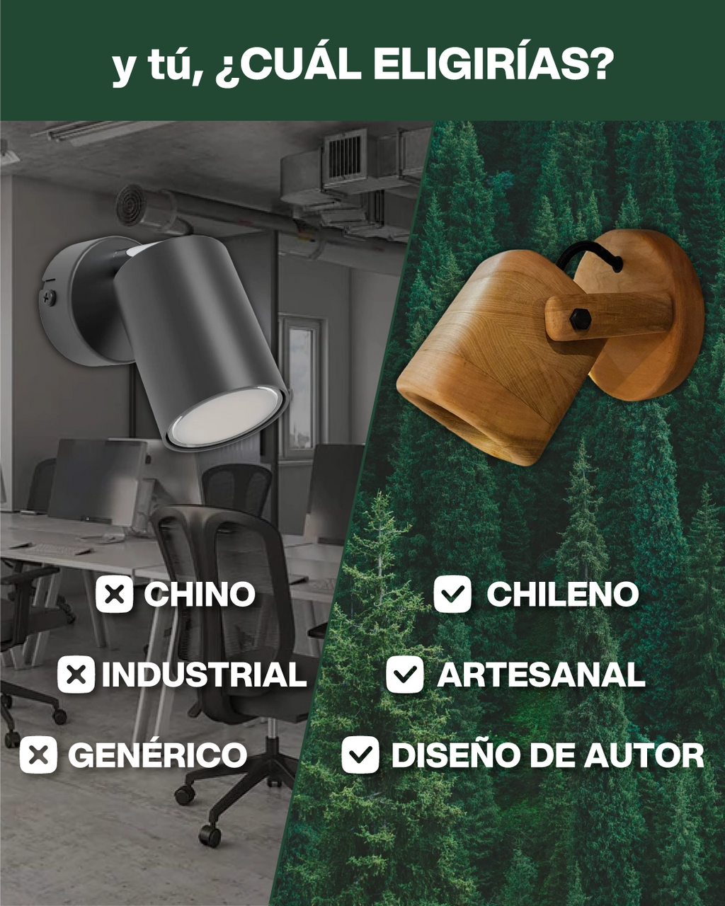 Foco de Madera | Lenga